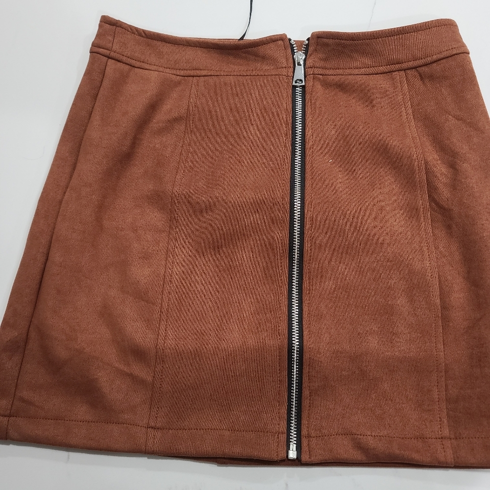 Brown Suede Skirt